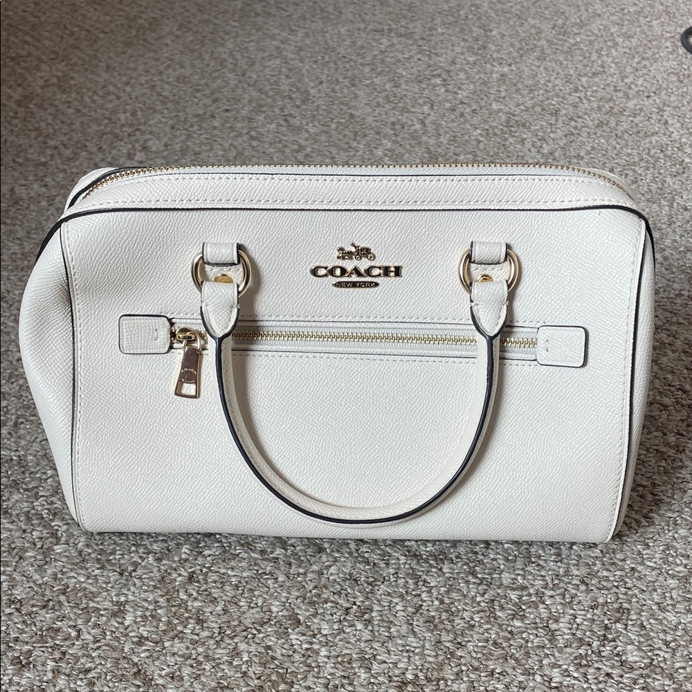 Coach Cream Leather Purse